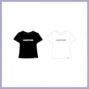 2025 JISOO [AMORTAGE] POP-UP STORE in TOKYO T-SHIRT : BLACK ver.