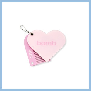ILLIT 3rd MINI ALBUM 'bomb' POP-UP STORE Merch MIRROR & COMB KEYRING